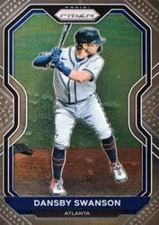 2021 Panini Prizm Base Set Dansby Swanson #168 card