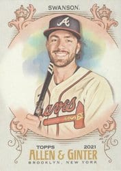 2021 Topps Allen & Ginter Base Set Dansby Swanson #112 card