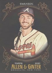 2021 Topps Allen & Ginter X Base Set Dansby Swanson #112 card