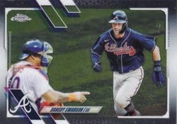 2021 Topps Chrome Base Set Dansby Swanson #7 card