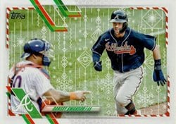 2021 Topps Holiday Base Set Dansby Swanson #HW178 card