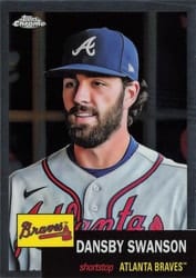 2022 Topps Chrome Platinum Anniversary Base Set Dansby Swanson #69 card