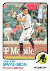 2022 Topps Heritage Base Set Dansby Swanson #148 card