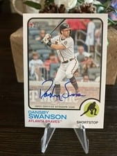 2022 Topps Heritage Real One Autographs Dansby Swanson #ROA-DS card