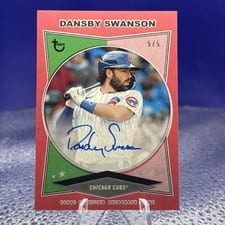 2023 Topps Brooklyn Collection Autographs Dansby Swanson #AC-DS card