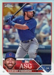 2023 Topps Chrome Update 2023 All-Star Game Dansby Swanson #ASGC-38 card