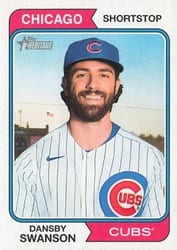 2023 Topps Heritage Base Set Dansby Swanson #37 card