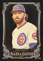 2024 Topps Allen & Ginter X Base Set Dansby Swanson #10 card