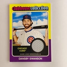 2024 Topps Heritage Clubhouse Collection Relic Dansby Swanson #CCR-DS card