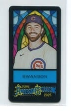 2025 Topps Allen & Ginter Mini Stained Glass Dansby Swanson #52 card