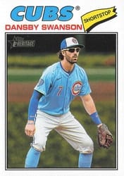 2026 Topps Heritage Base Set Dansby Swanson #97 card