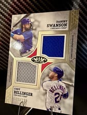 2024 Topps Tier One Dual Player Relics Dansby Swanson / Cody Bellinger #DPR-SB card