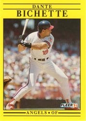 1991 Fleer Base Set Dante Bichette #307 card