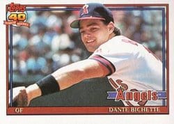 1991 Topps Base Set Dante Bichette #564 card