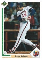 1991 Upper Deck Base Set Dante Bichette #317 card