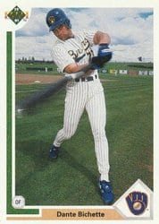 1991 Upper Deck Base Set Dante Bichette #712 card