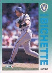 1992 Fleer Base Set Dante Bichette #173 card
