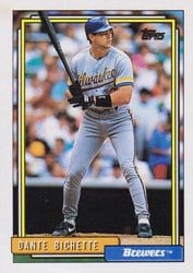 1992 Topps Base Set Dante Bichette #371 card