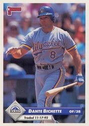 1993 Donruss Base Set Dante Bichette #783 card