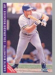 1993 Fleer Base Set Dante Bichette #403 card
