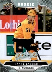 2019-20 Upper Deck MVP Base Set Dante Fabbro #237 card