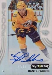 2019-20 Upper Deck Synergy Base Set Dante Fabbro #78 card