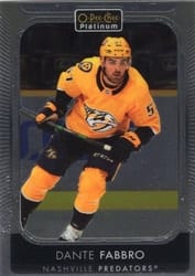 2021-22 O-Pee-Chee Platinum Base Set Dante Fabbro #104 card