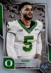 2025 Bowman University Chrome Base Image Variation Refractor Dante Moore #SP-3 card