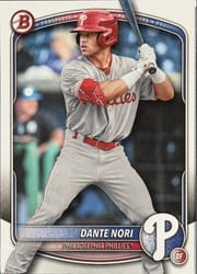 2025 Bowman Draft Base Set Dante Nori #BD-33 card
