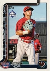 2025 Topps Pro Debut Base Set Dante Nori #PD-59 card
