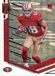 2018 Donruss Elite Base Set Dante Pettis #182 card