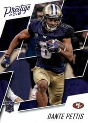 2018 Panini Prestige Base Set Dante Pettis #291 card