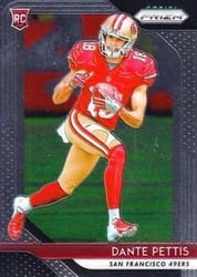 2018 Panini Prizm Base Set Dante Pettis #218 card