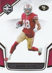 2019 Panini Limited Base Set Dante Pettis #95 card