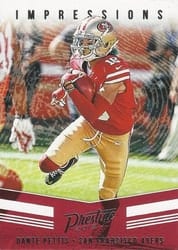 2019 Panini Prestige Impressions Dante Pettis #IP-DP card