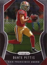 2019 Panini Prizm Base Set Dante Pettis #250 card