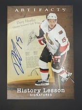 2025-26 Upper Deck Artifacts History Lesson Signatures Dany Heatley #HL-6A card