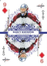 2022-23 O-Pee-Chee Playing Cards Darcy Kuemper #9-DIAMONDS card