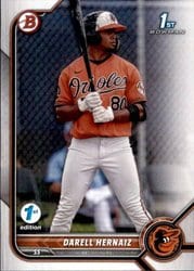 2022 Bowman 1st Edition Base Set Darell Hernaiz #BPPF-27 card