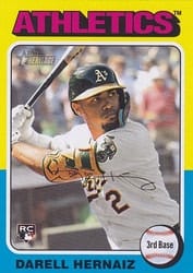 2024 Topps Heritage Base Set Darell Hernaiz #670 card