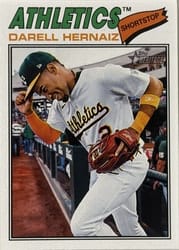 2026 Topps Heritage Base Set Darell Hernaiz #66 card