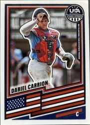 2026 Panini Stars & Stripes Prizm Base Set Dariel Carrion #176 card