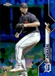 2020 Topps Chrome Sapphire Edition Base Set Dario Agrazal #322 card