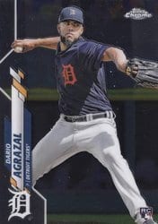 2020 Topps Chrome Update Base Set Dario Agrazal #U-30 card