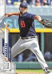 2020 Topps Update Base Set Dario Agrazal #U-265 card