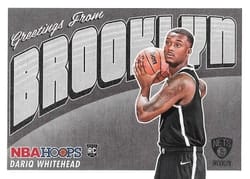 2023-24 Hoops Rookie Greetings Dariq Whitehead #17 card
