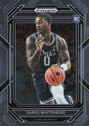 2023 Panini Prizm Draft Picks Base Set Dariq Whitehead #25 card