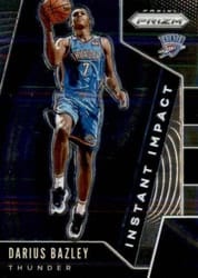 2019-20 Panini Prizm Instant Impact Darius Bazley #17 card