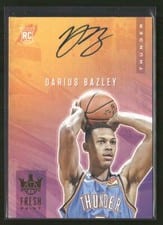 2019 Panini Court Kings Fresh Paint Autographs Darius Bazley #FP-DBZ card