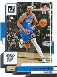 2022-23 Donruss Base Set Darius Bazley #104 card